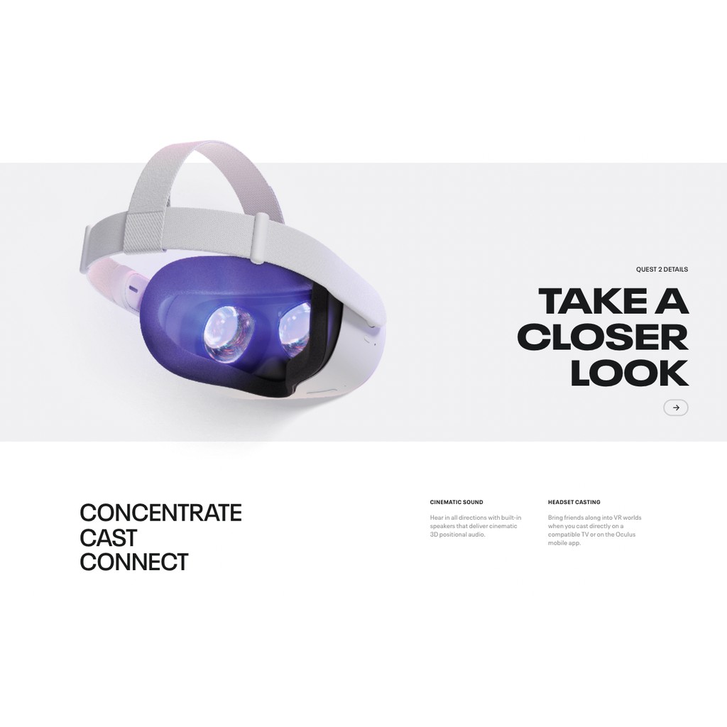 Oculus Quest 2 kính thực tế ảo VR 64GB/256GB