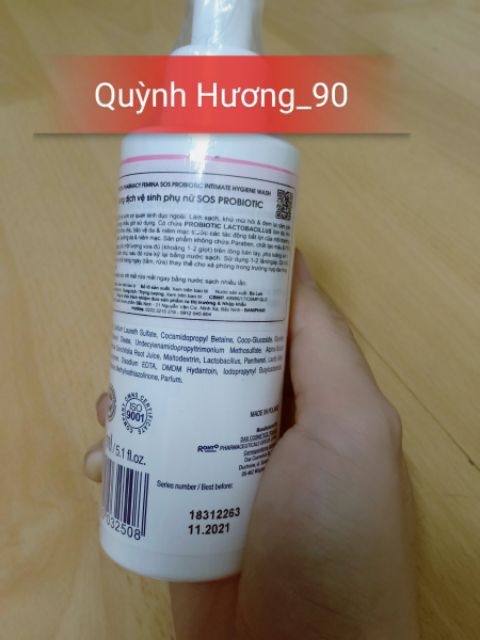 Dung dịch vệ sinh FEMINA SOS Perfecta 150ml mẫu vòi nó