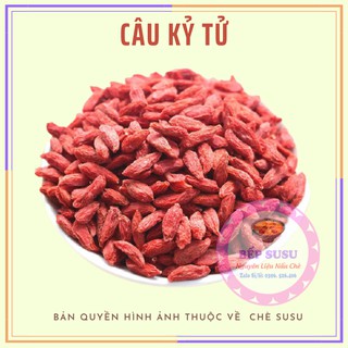 [CHÍNH HÃNG] Kỷ Tử (Câu Kỉ Tử) Đỏ Đều LOẠI ĐẸP 100g Pha Trà Hoa Cúc, Giúp Đẹp Da, Bổ Máu, Dễ Ngủ, Sáng Mắt