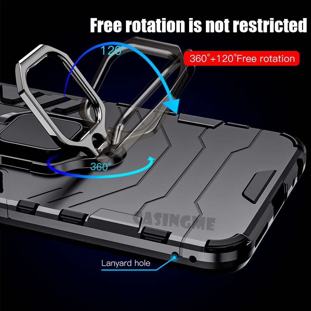 Ốp điện thoại kiểu giáp chống sốc kèm giá đỡ nhẫn cho Vivo V23 Y21 Y21S Y33S Y 21 33 S VivoY21 VivoY21s VivoY33s