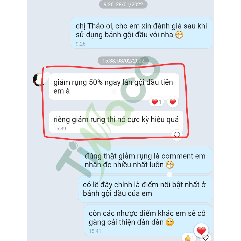 Bánh gội đầu Tinaco