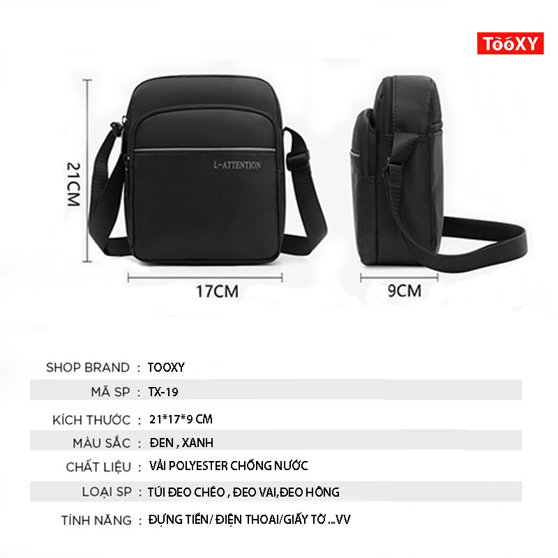 Túi đeo chéo nam Minibag phong cách unisex thời trang cá tính chống nước cực đỉnh | BigBuy360 - bigbuy360.vn