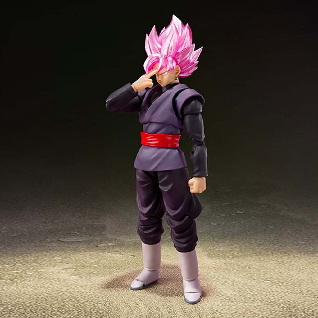 Mô hình Dragon Ball Goku Black Super Saiyan Rose 14cm S H Figuarts BANDAI có khớp DBSHF02