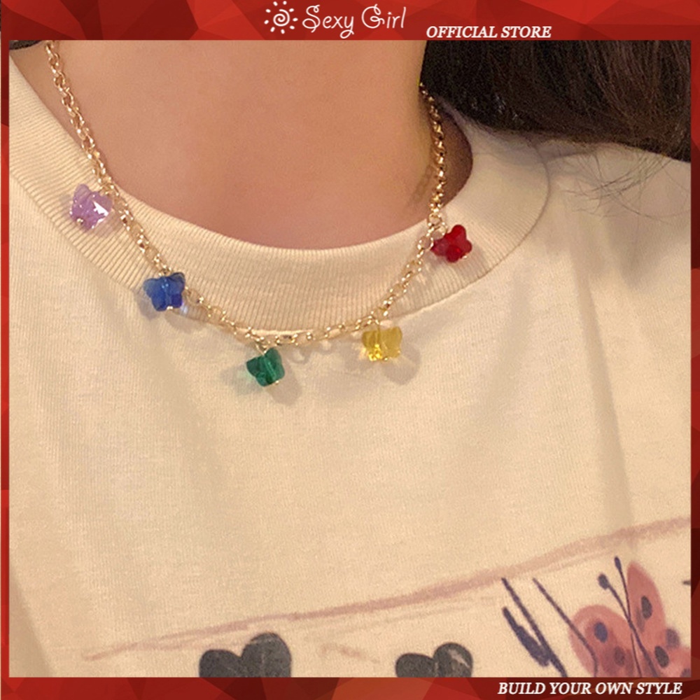 Vòng cổ thời trang mặt hình bướm xinh xắn phong cách 2021