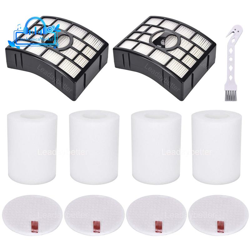 Set 2 HEPA + 4 mút lọc thay thế cho máy hút bụi Shark Vacuum Compare RV1001AE RV101