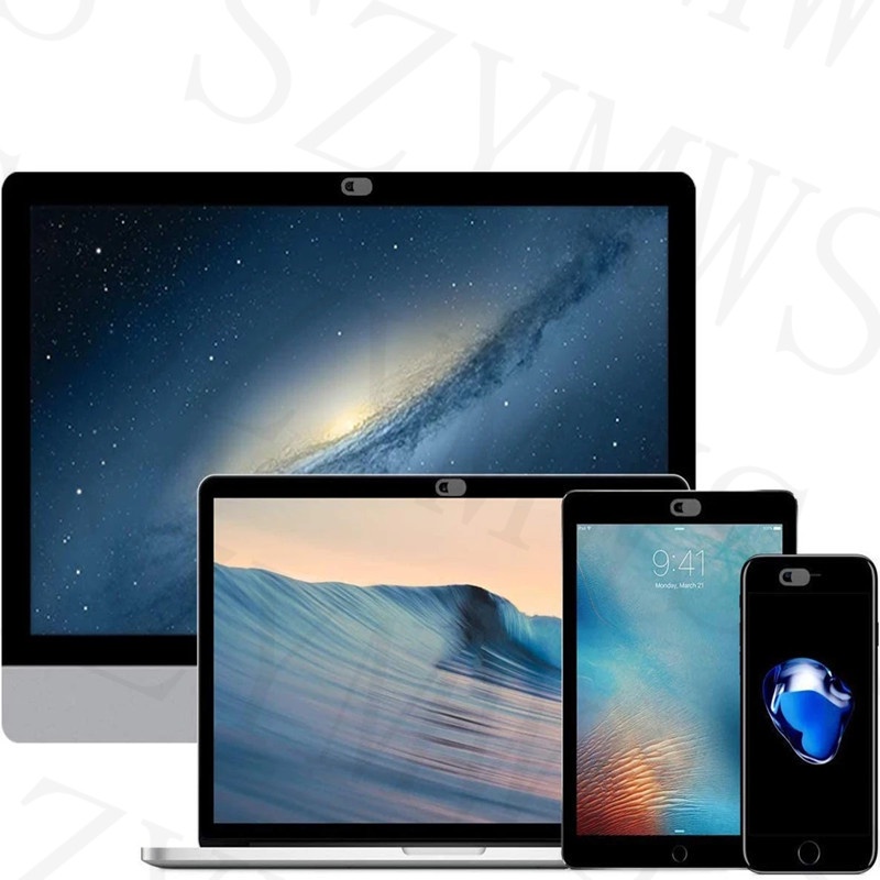 Miếng Dán Webcam Từ Tính Bằng Nhựa Siêu Mỏng Bảo Vệ Chế Độ Riêng Tư Cho iPhone Web Laptop iPad