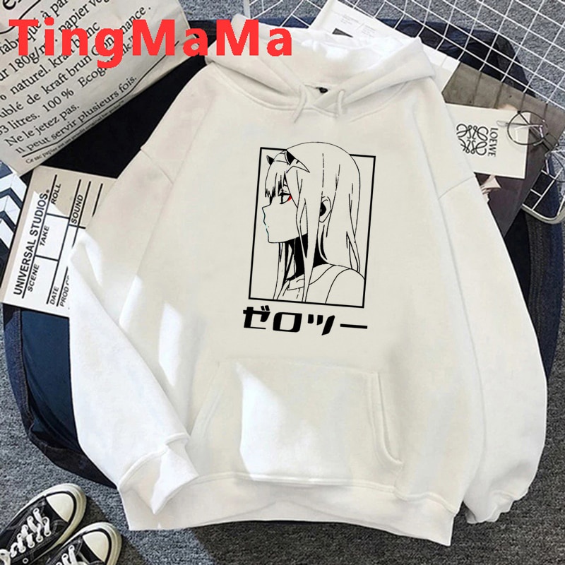 Áo hoodies in họa tiết Darling in the Franxx Zero Two Ulzzang cho nam