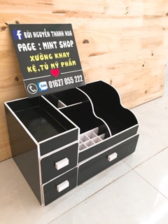 Kệ mỹ phẩm max đen 35cm