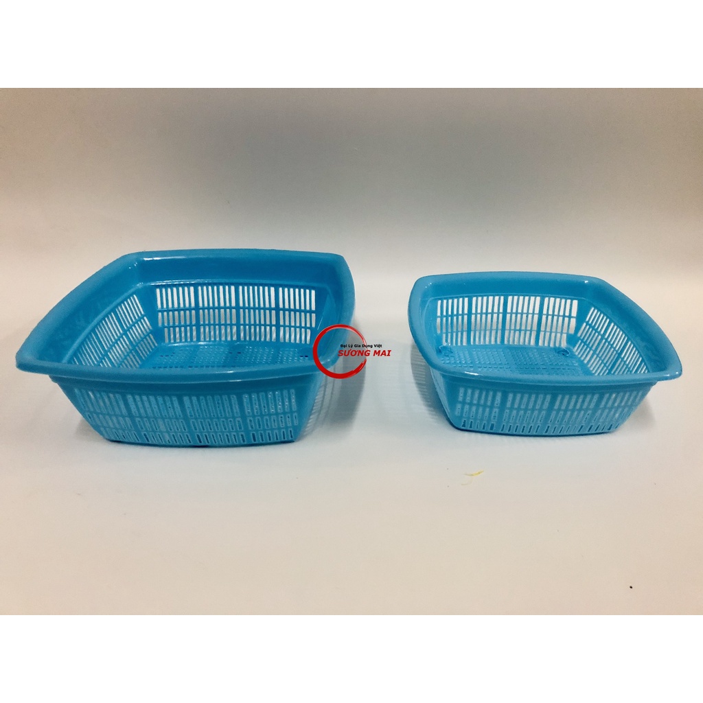 [Giá Sỉ] Rổ Nhựa Vuông Nhỏ Mini Rổ Mùi Vuông 15cm 18cm Chọn Màu