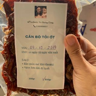 Gân bò tỏi ớt