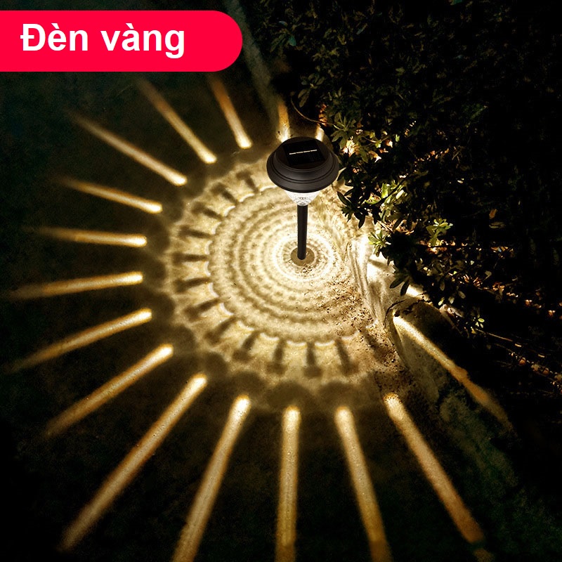 Đèn Trang trí Sân vườn - Năng lượng mặt trời - Đèn Cắm cỏ Sân vườn Vàng + Đổi màu GD0093
