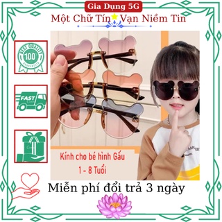 Kính Mắt Gấu Cho Bé Kute Chống Tia UV  + Hộp đựng kính kute)