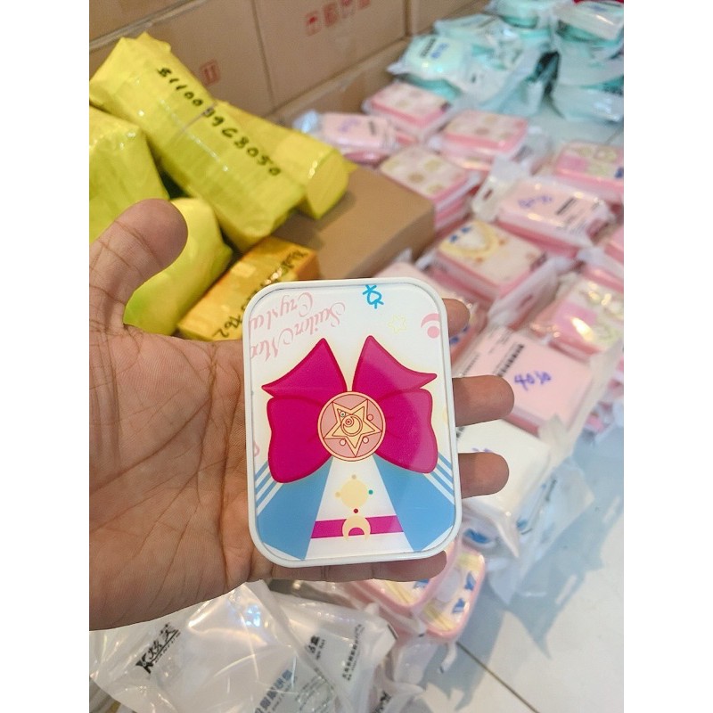 Khay đôi đựng lens thủy thủ mặt trăng