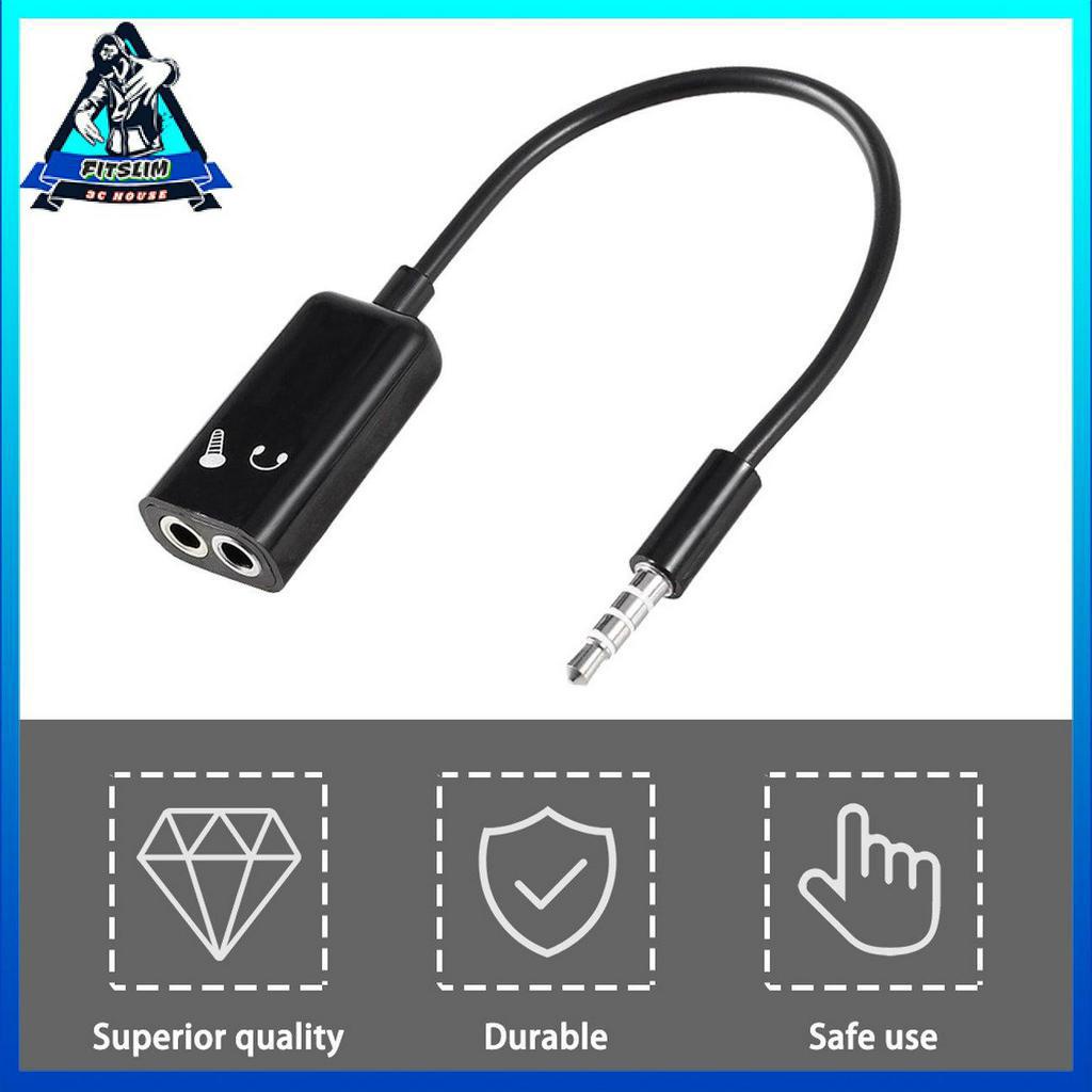 Dây Cáp Chia Cổng Âm Thanh 3.5mm