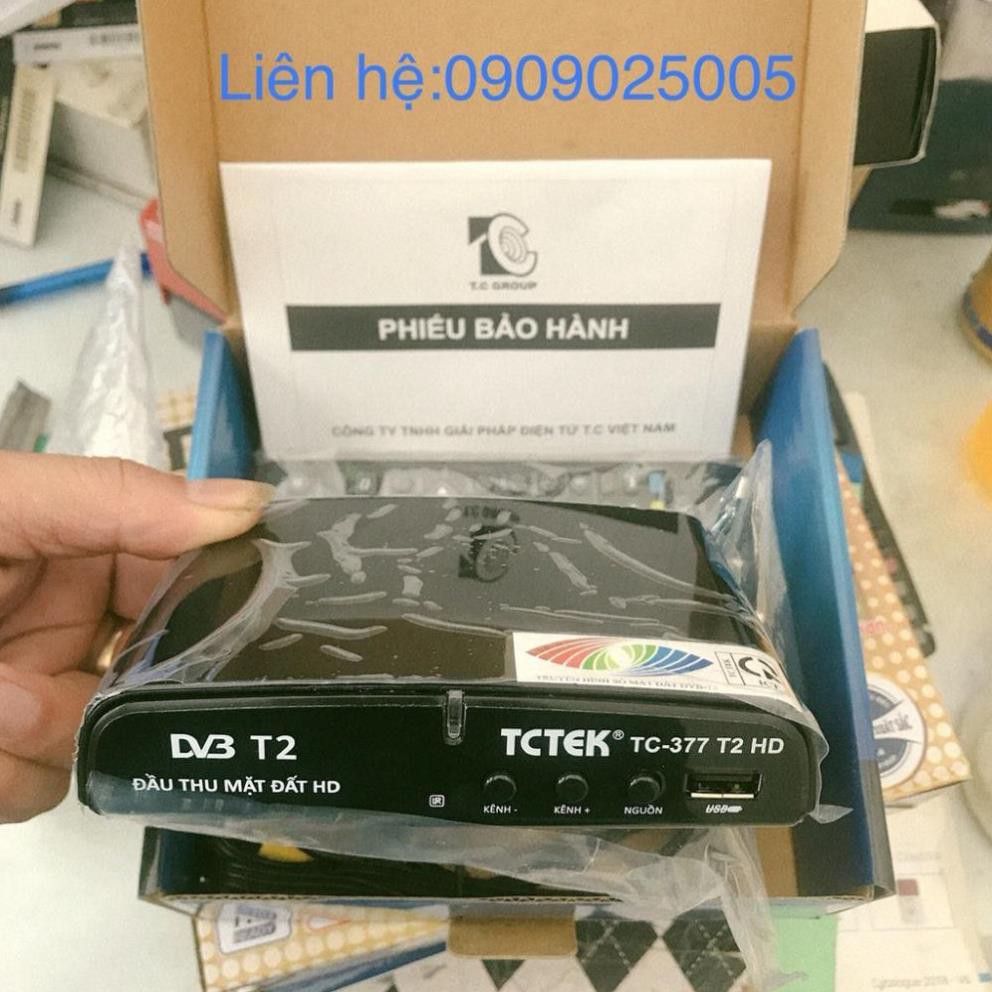 Đầu Thu DVB T2 TCTEK TC-377 Chính Hãng -Truyền Hình Số Mặt Đất DVB-T2 miễn Phí