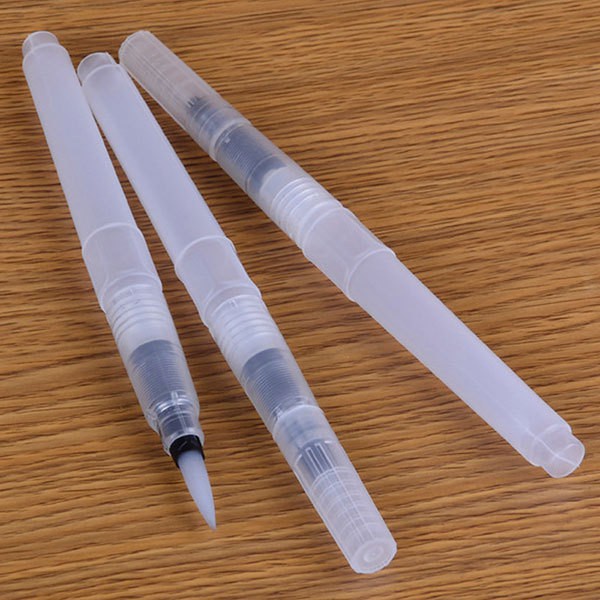COD| 1/3Pcs Refillable Ink Color Pen Water Brush Painting Calligraphy Illustration Pen Office Stationery