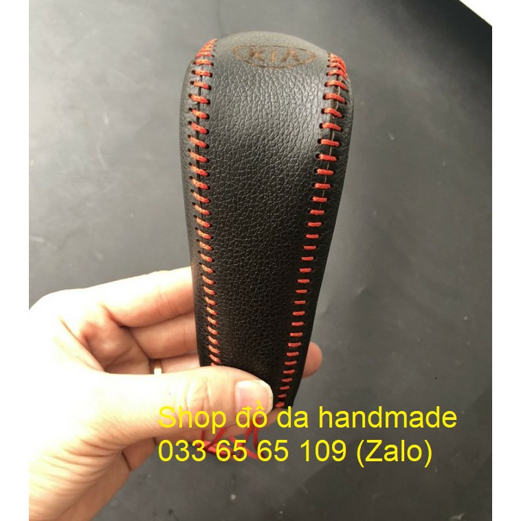 Bọc da cần số phanh tay KIA Forte, Cerato 2009, 2010 số tự động, bảo hành 12 tháng, nhiều mầu