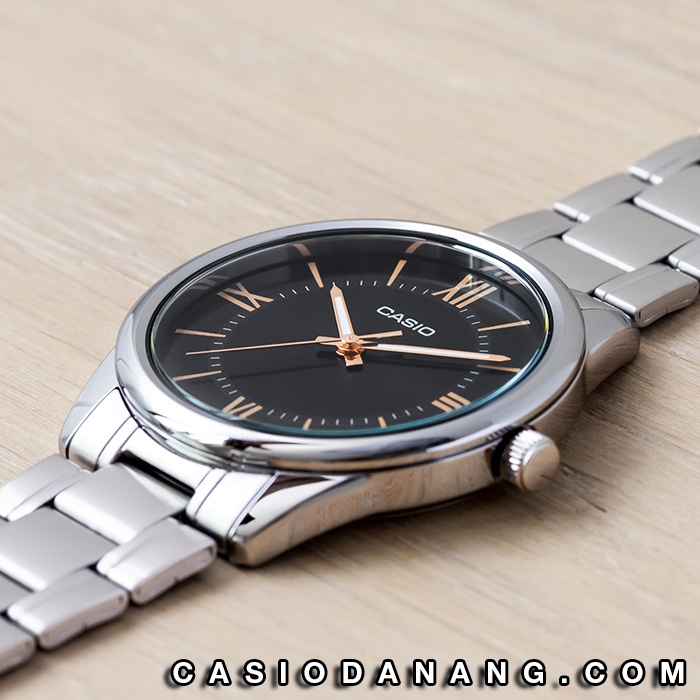 Đồng hồ nam dây kim loại Casio chính hãng Anh Khuê MTP-V005D-1B5UDF (40mm)