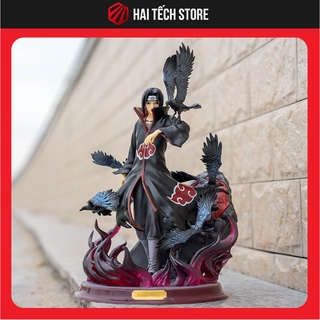 Mô hình Uchiha Itachi đế hắc hỏa akatsuki cực ngầu, figure anime naruto sharingan decor trang trí siêu đẹp