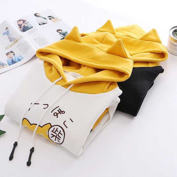 Áo Hoodie Phối Màu Cực kute, chống nằng, giữ ấm cơ thể, chất vải dày dặn | BigBuy360 - bigbuy360.vn