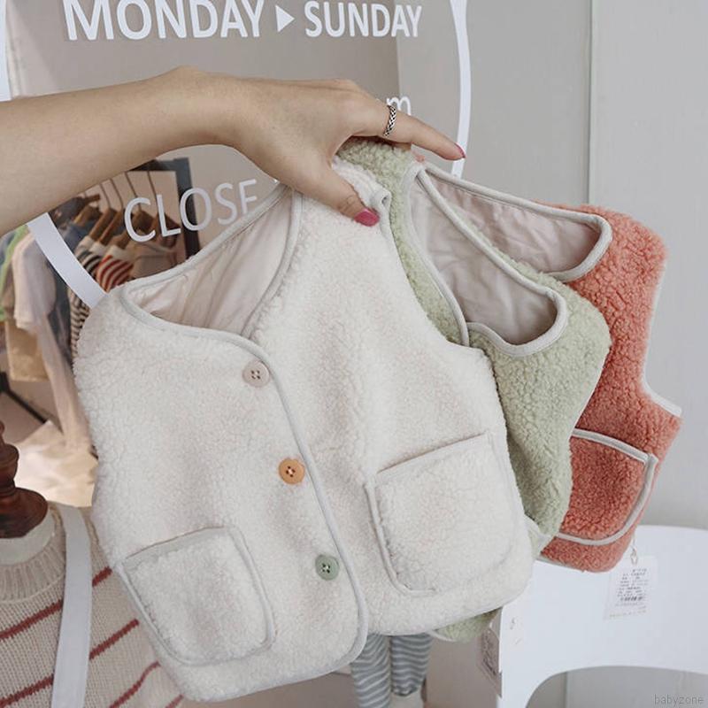Áo Khoác Cardigan Không Tay Giữ Ấm Cho Bé