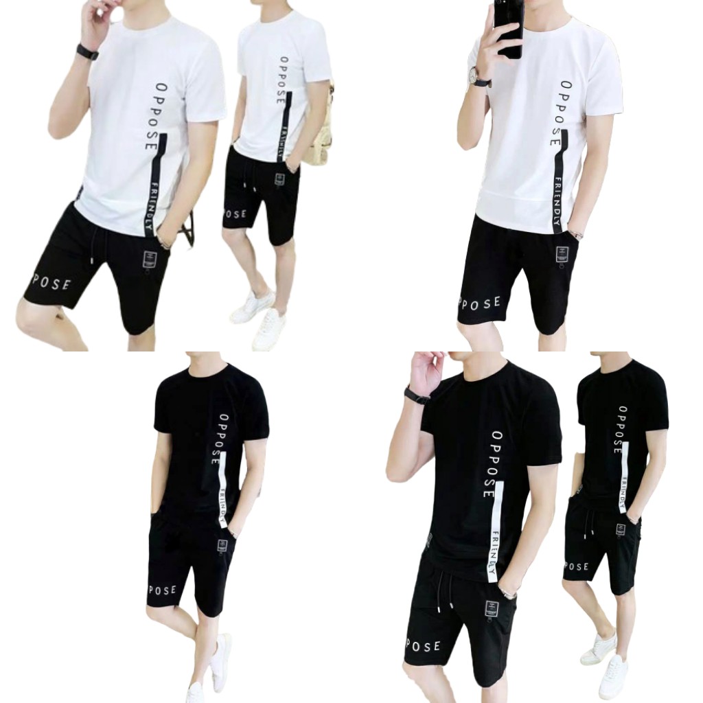 Sét Bộ Quần Áo Thể Thao Co Dãn Cực Đẹp, Áo Thun Cổ Tròn Ngắn Tay - Bộ Thể Thao Nam Tập Gym Đá Bóng Cầu Lông | BigBuy360 - bigbuy360.vn