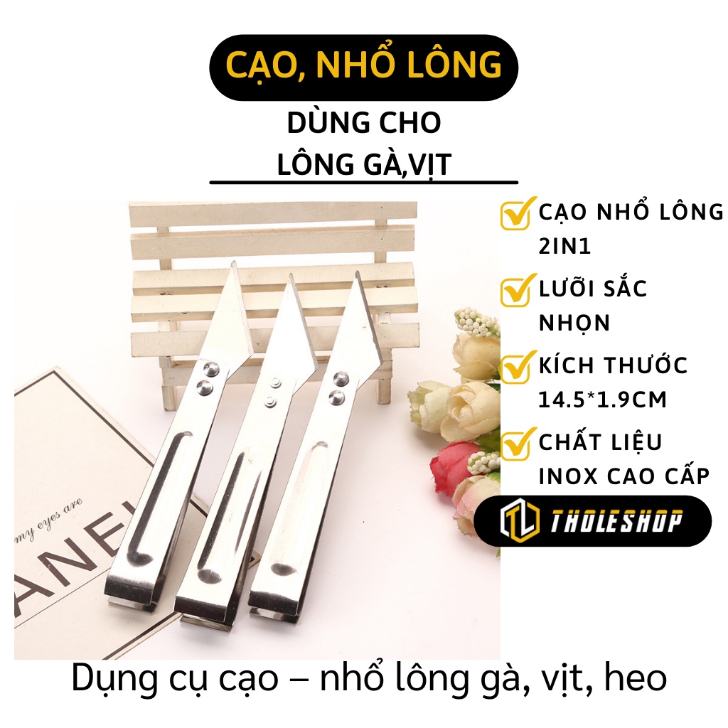 Nhíp Nhổ Lông Vịt - Dụng Cụ Cạo, Nhổ Lông Gà, Vịt, Gia Súc 2 Đầu Tiện Lợi 5737