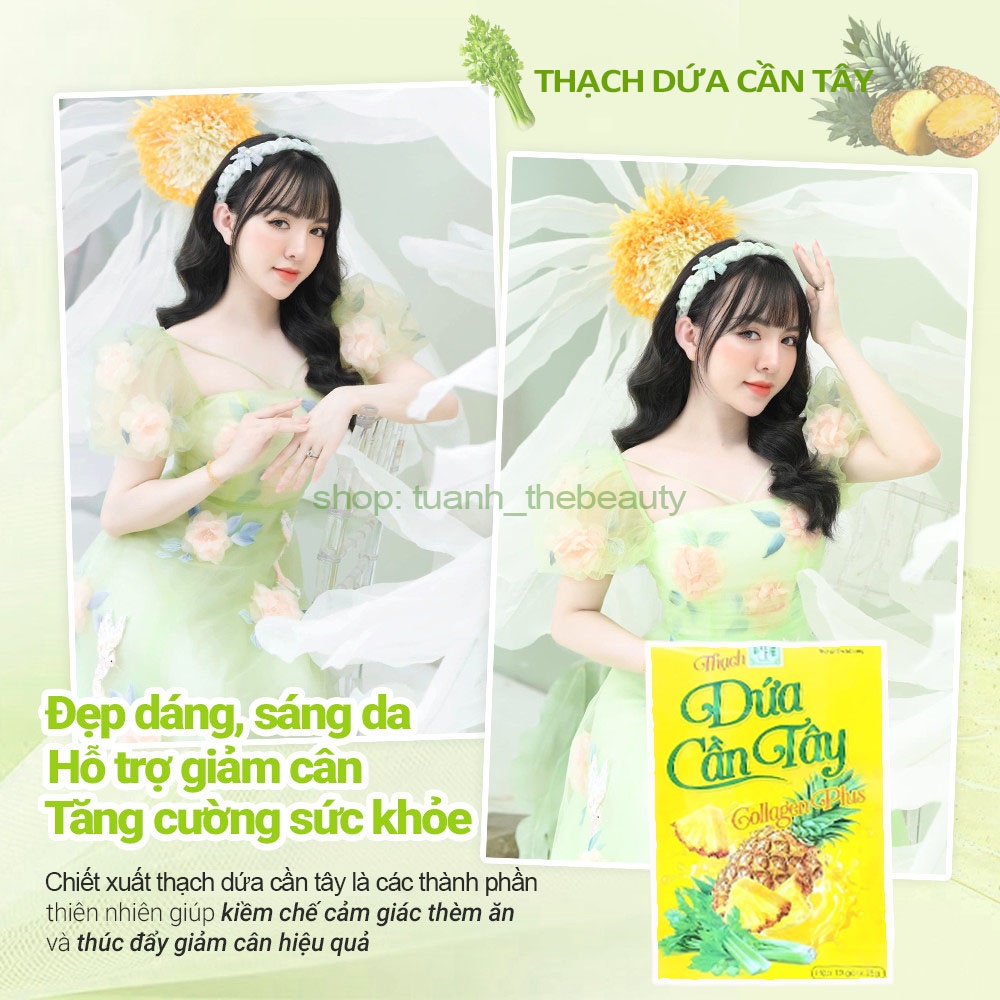 Thạch dứa giảm cân cấp tốc nhanh hiệu quả an toàn chính hãng detox dứa cần - ảnh sản phẩm 3