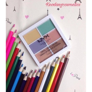 Bảng che khuyết điểm nyx 6 ô