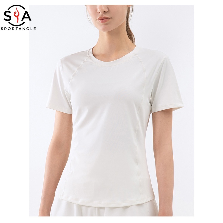 Áo thun thể thao phối lưới cho nữ