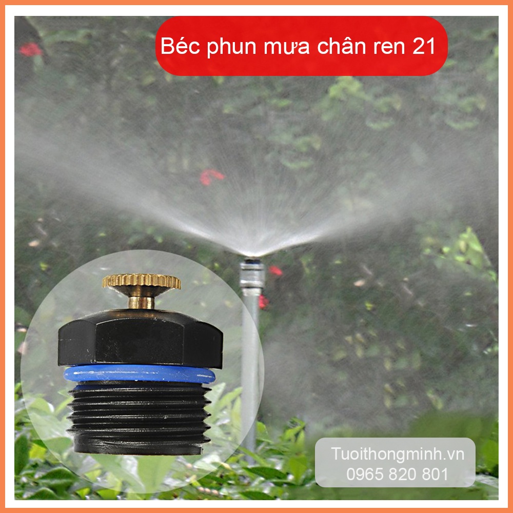 Béc phun mưa Nhựa, tưới cây điều chỉnh lưu lượng nước ren 21