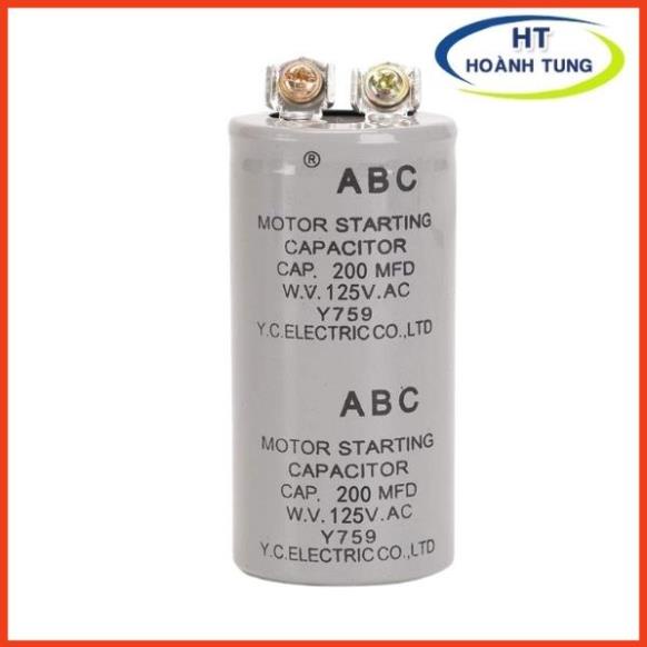 Tụ điện đề hay tụ phóng điện áp 125VAC điện dung 200MFD, 300MFD, 400MFD, 600MFD dùng kích khởi động động cơ điên 1 pha