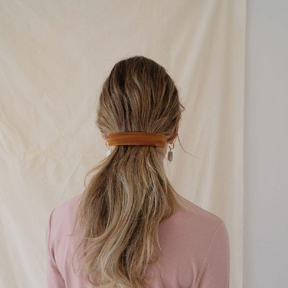 Kẹp Tóc Acrylic Dáng Dài Họa Tiết Hình Học Thanh Lịch