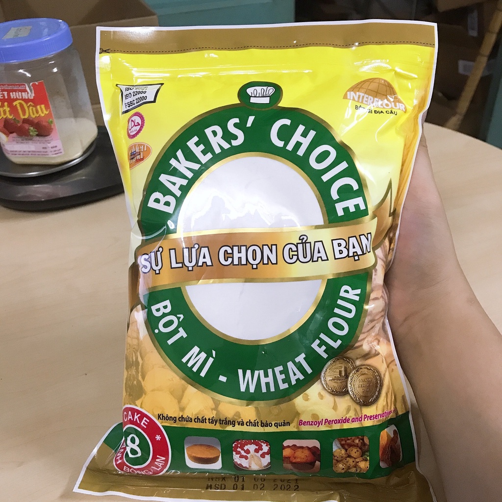 Bột mì bakers choice chiếc lẻ 1Kg, 200g, 300g, 500g