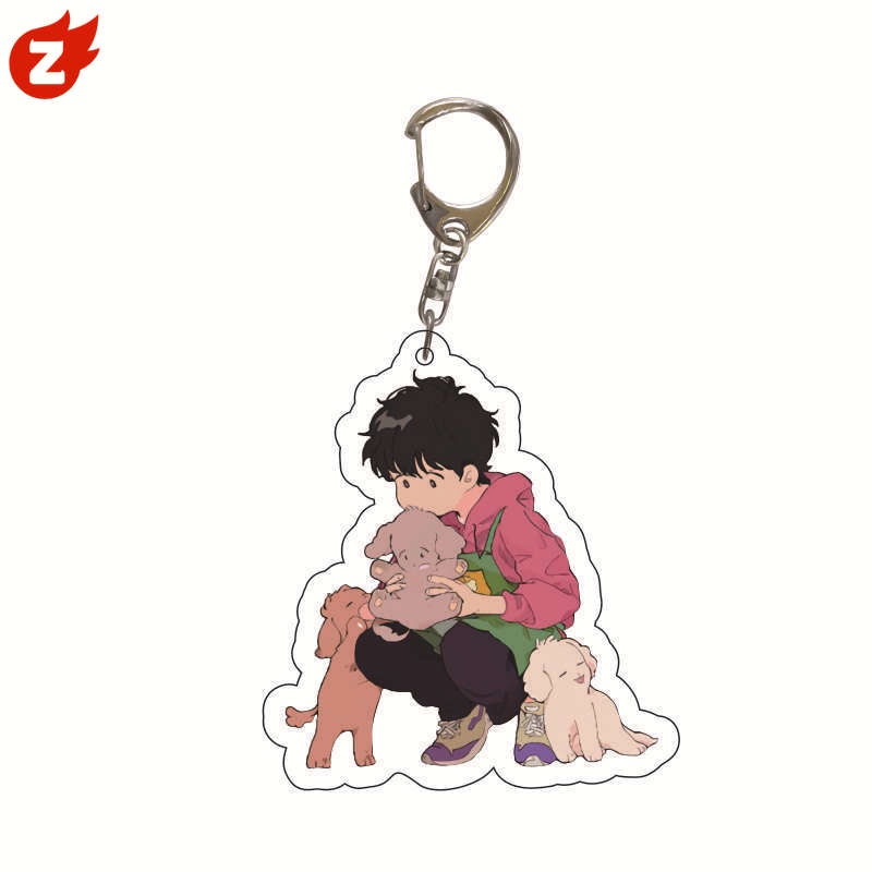 1 Móc Khóa Acrylic Hình Cá Chuối Dễ Thương