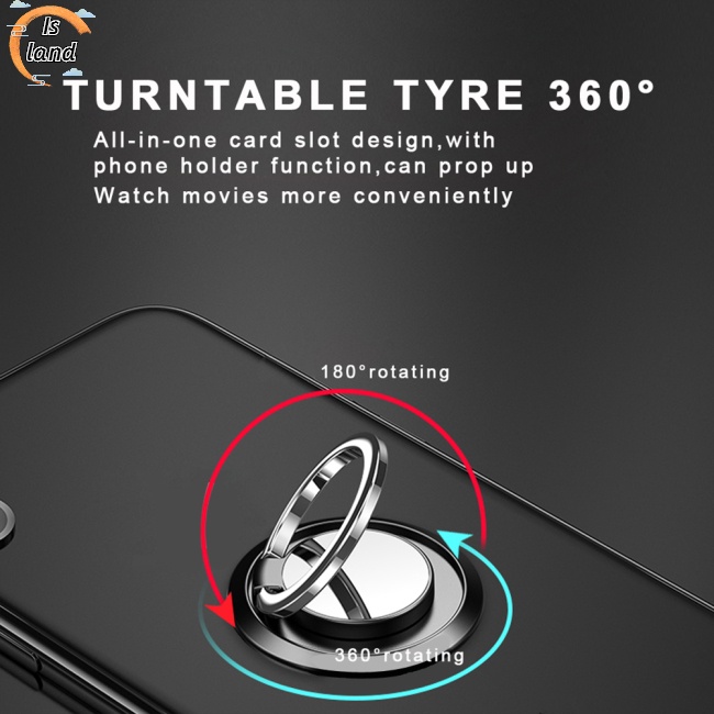 Vòng nhẫn đeo ngón tay giữ điện thoại xoay 360 độ