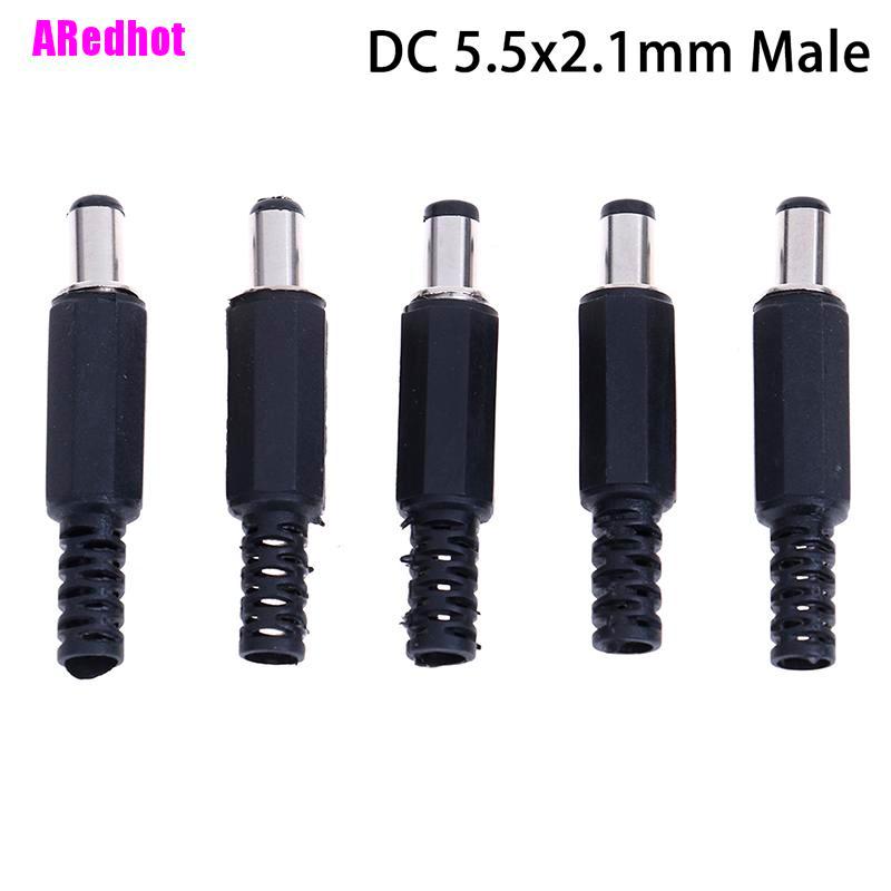 Bộ 5 Đầu Nối 5.5x2.1mm Male Dc In-Line