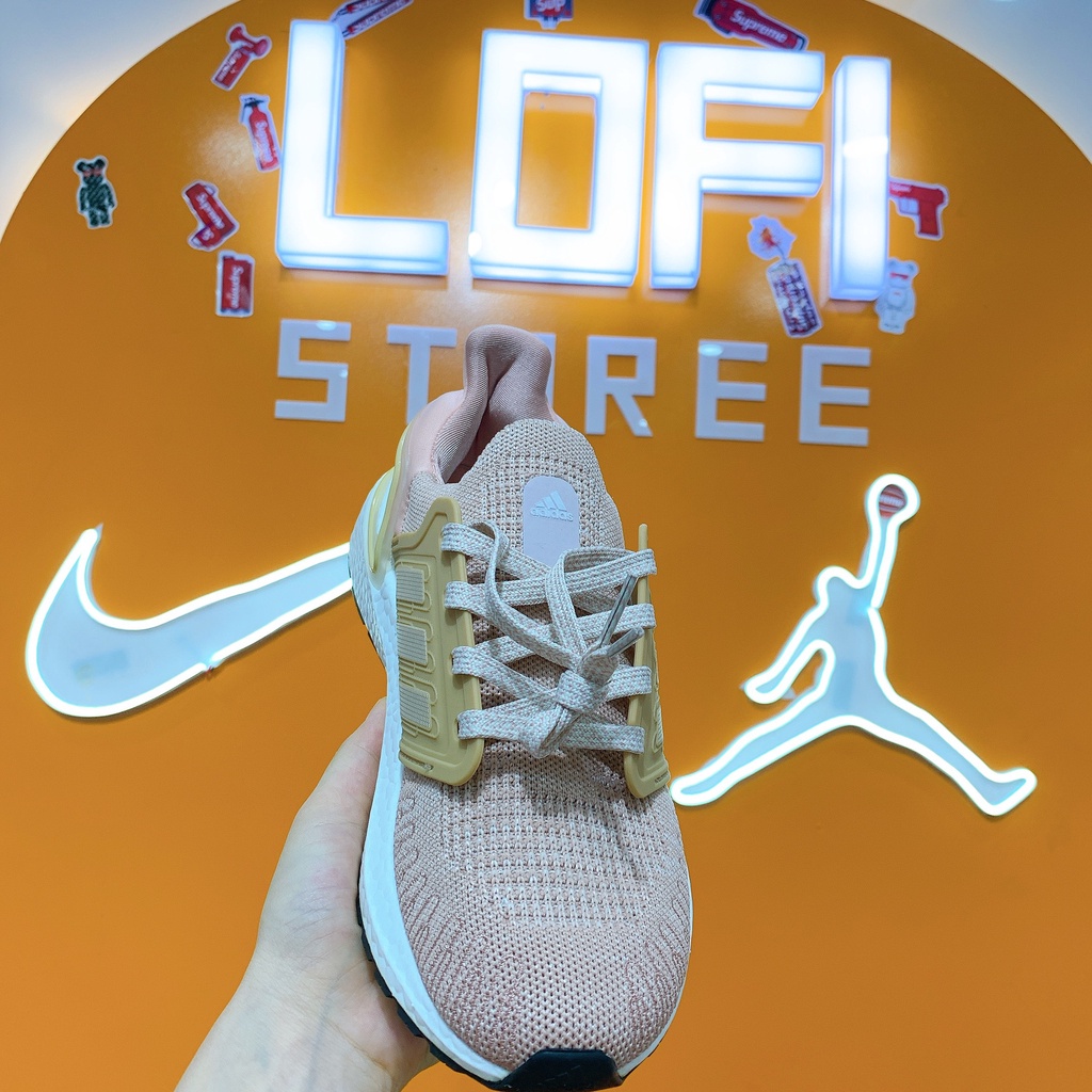 (Video cận cảnh) Giày thể thao sneaker ultra boost 6.0 hồng đất - Giày Chạy bộ siêu êm nhẹ