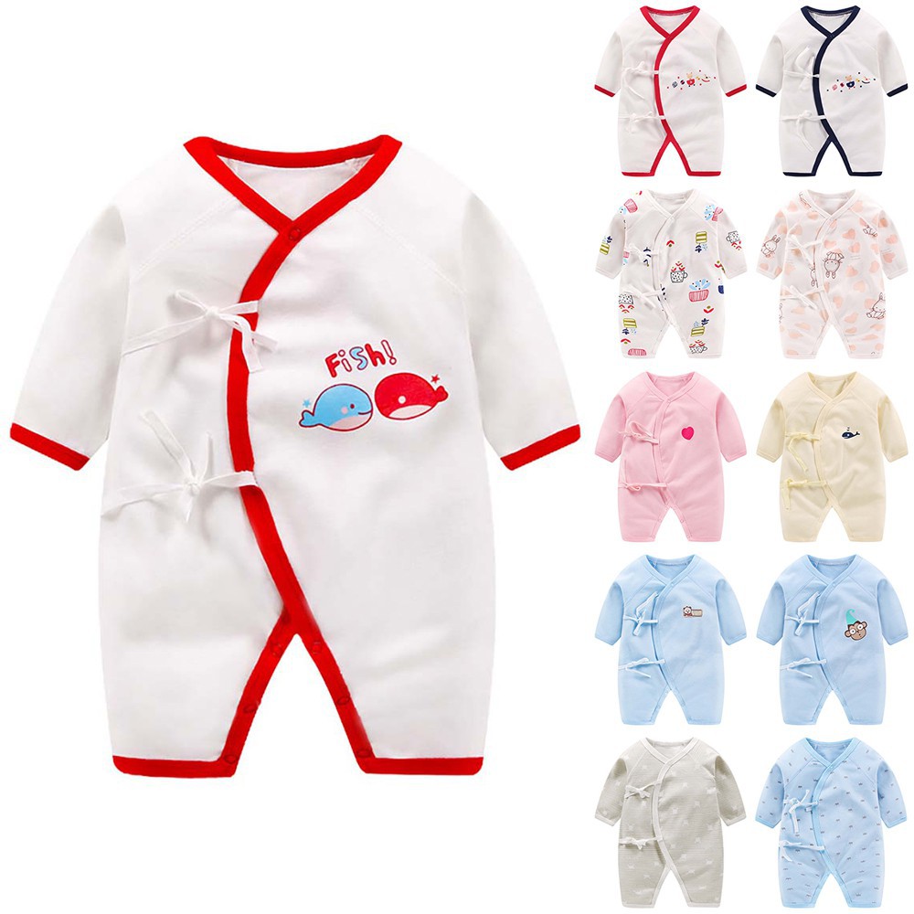 Áo liền quần tay dài in hình One Piece cho em bé
