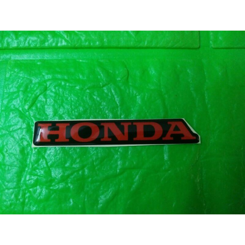 Tem nổi dán mặt nạ trước xe honda màu đỏ phản quang