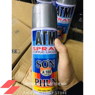 Sơn xịt ATM A100 (màu bạc ánh kim)