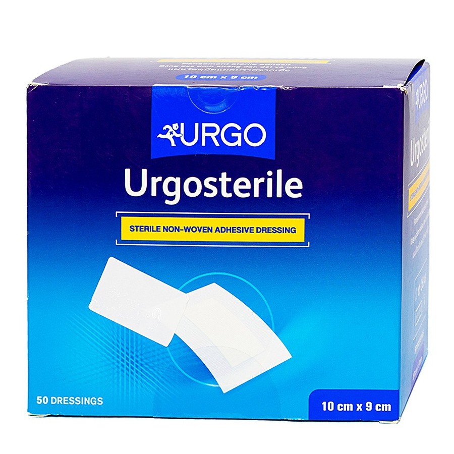 Băng Keo Dán Có Gạc Vô Trùng URGO Ugrosterile Size 10x9cm 50 Miếng