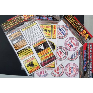 Decal Cảnh Báo - Chú ý dán xe