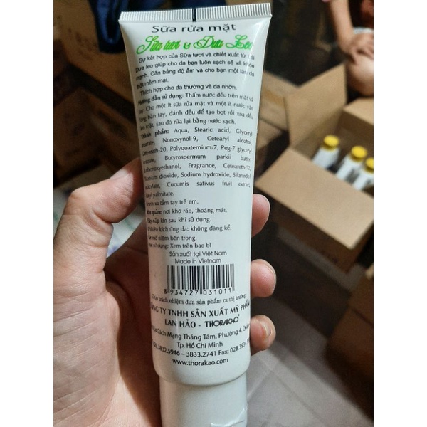 Sữa Rửa Mặt Con Bò E100 80g + THORAKAO 120g + THORAKAO sữa tươi & dưa leo 100g + Dưa Leo E100g