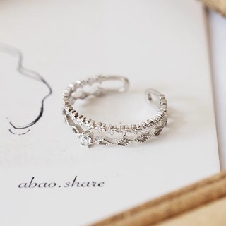 Nhẫn bạc 925 đính đá cao cấp _ 3gems silver