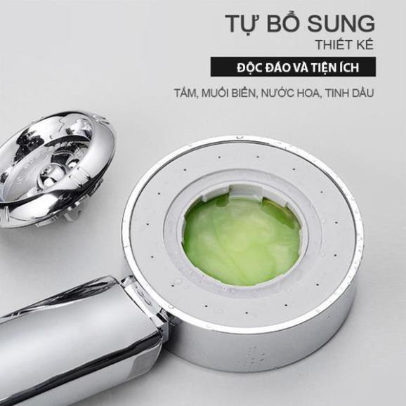 Bộ vòi tay sen 2 mặt tăng áp siêu mạnh nhập khẩu chính hãng