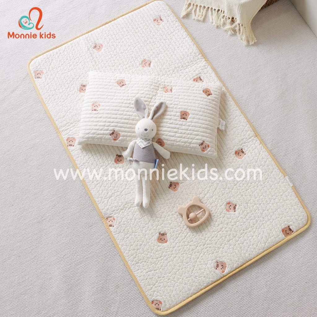 Thảm thêu cho bé Dot To Dot Air, thảm họa tiết thoáng mát mềm mại cao cấp - Monnie Kids