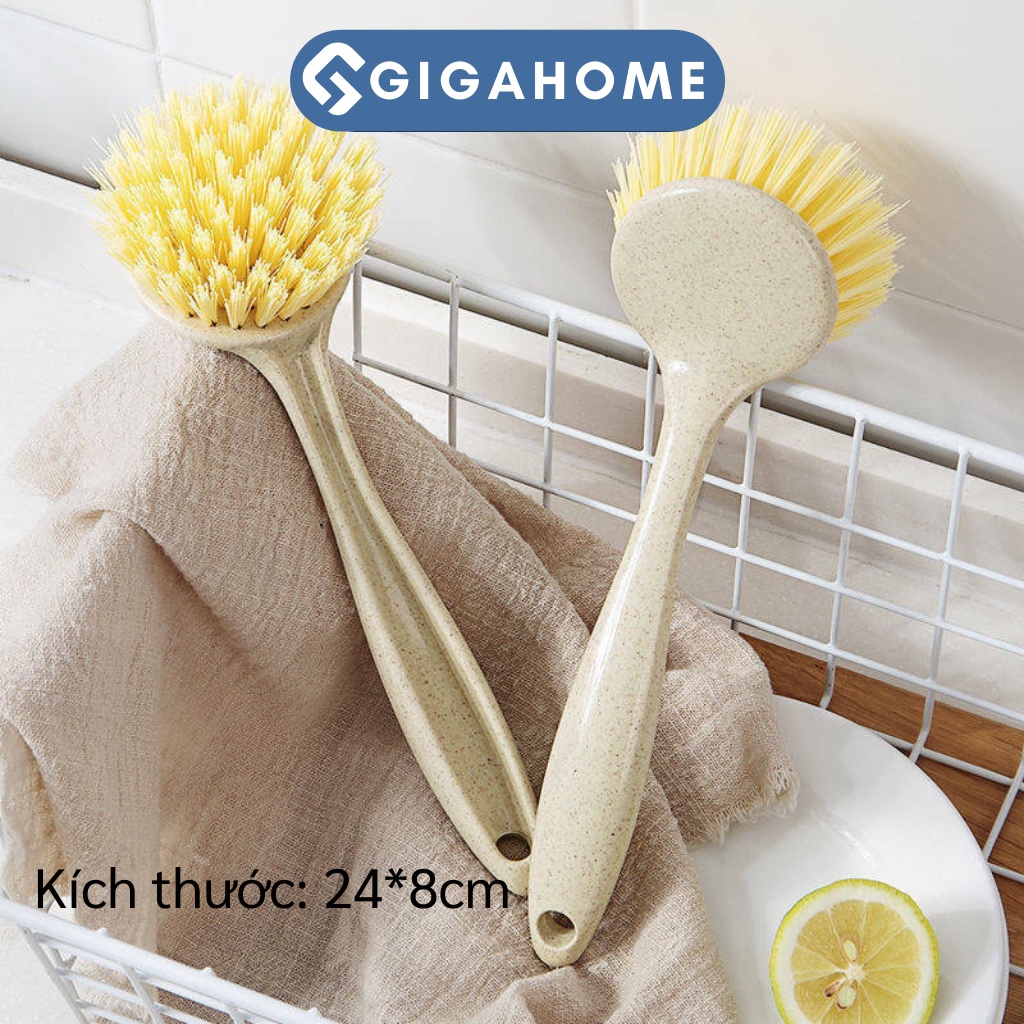 Cọ Rửa Chén, Chà Nồi GIGAHOME Cán Dài, Tiện Lợi 7168