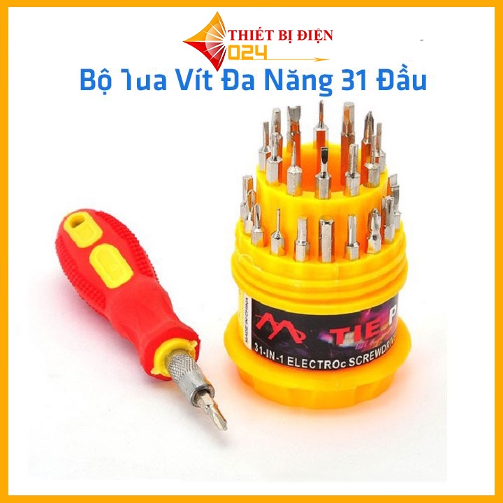 Bộ Tua Vít Đa Năng 31 đầu - Hộp Tròn
