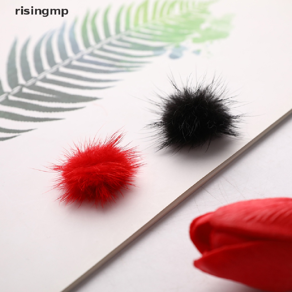 [risingmp] Set 10 Quả Cầu Lông Chồn Giả Mini Trang Trí Móng Tay Nghệ Thuật DIY ♨Nóng Bỏng